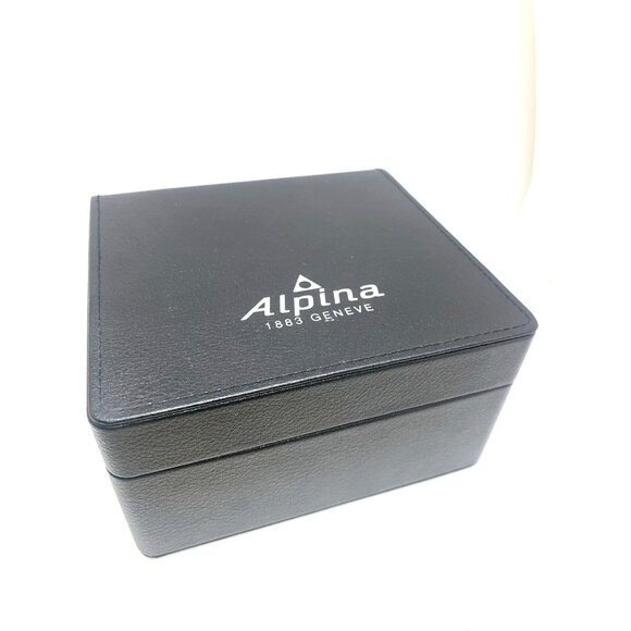 Alpina Watch Box Presentation Black Cardboard Case Display Empty - Picture 9 of 9
